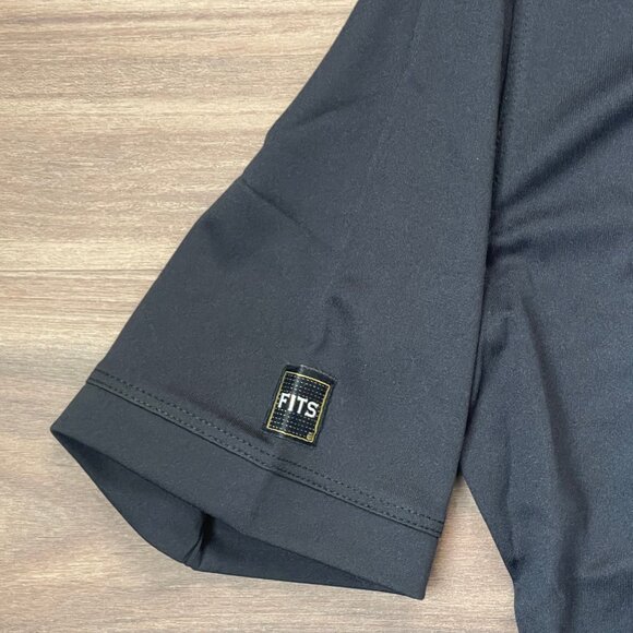 FITS Women's Quarter Zip Polo - Light Weight - Black - XS - Picture 2 of 6